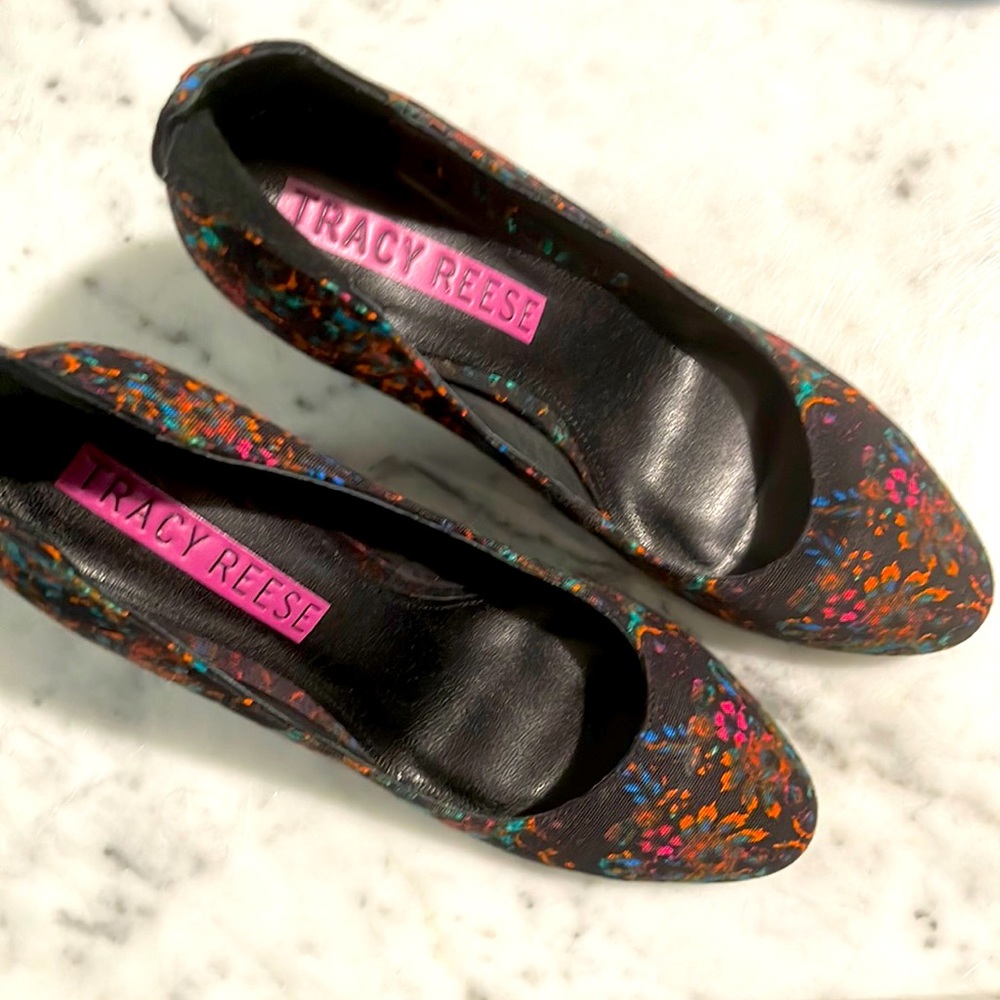 Tracy Reese heels 3.5” beautifully bedazzled!